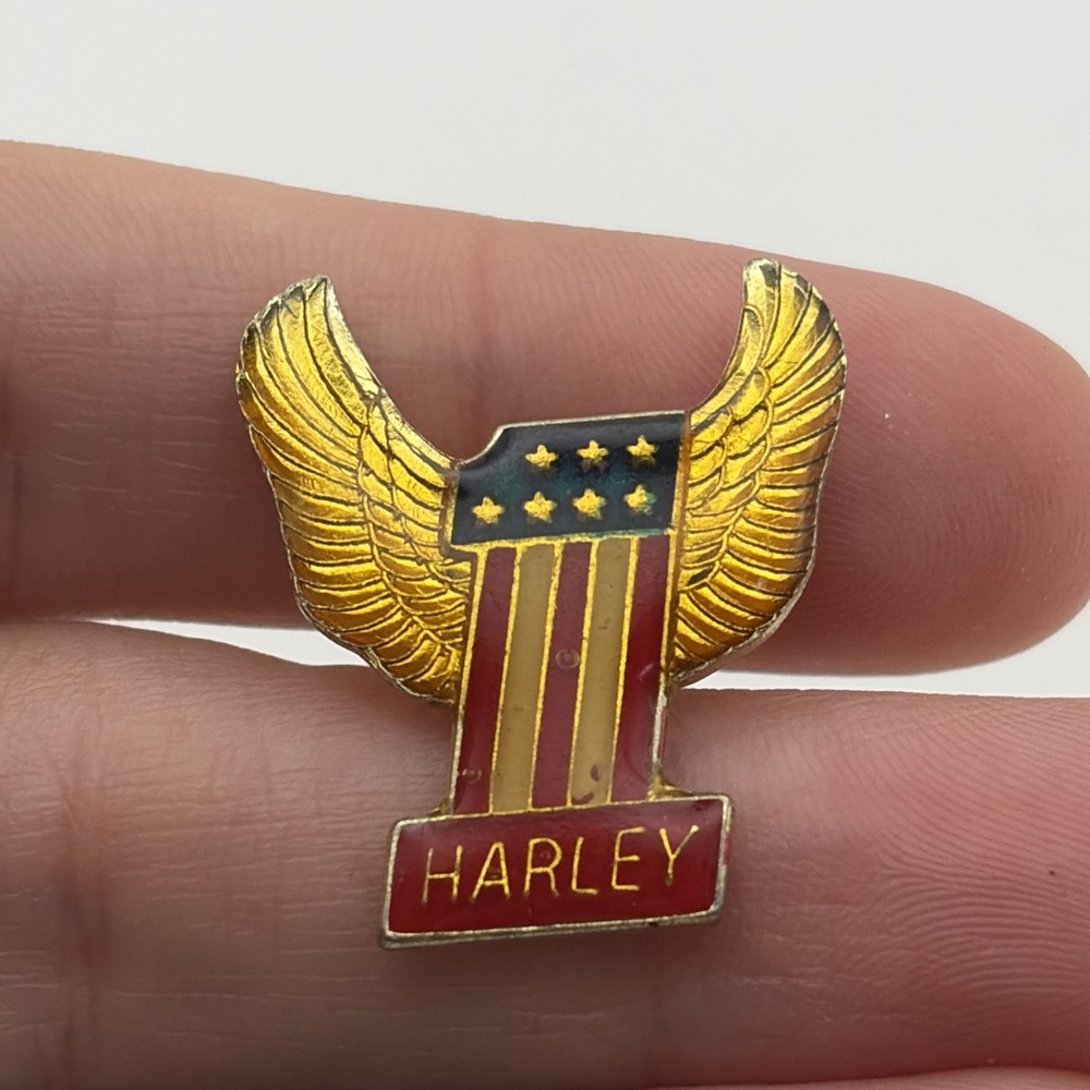 Harley Davidson Motorcycles #1 Wings Lapel Hat Pin